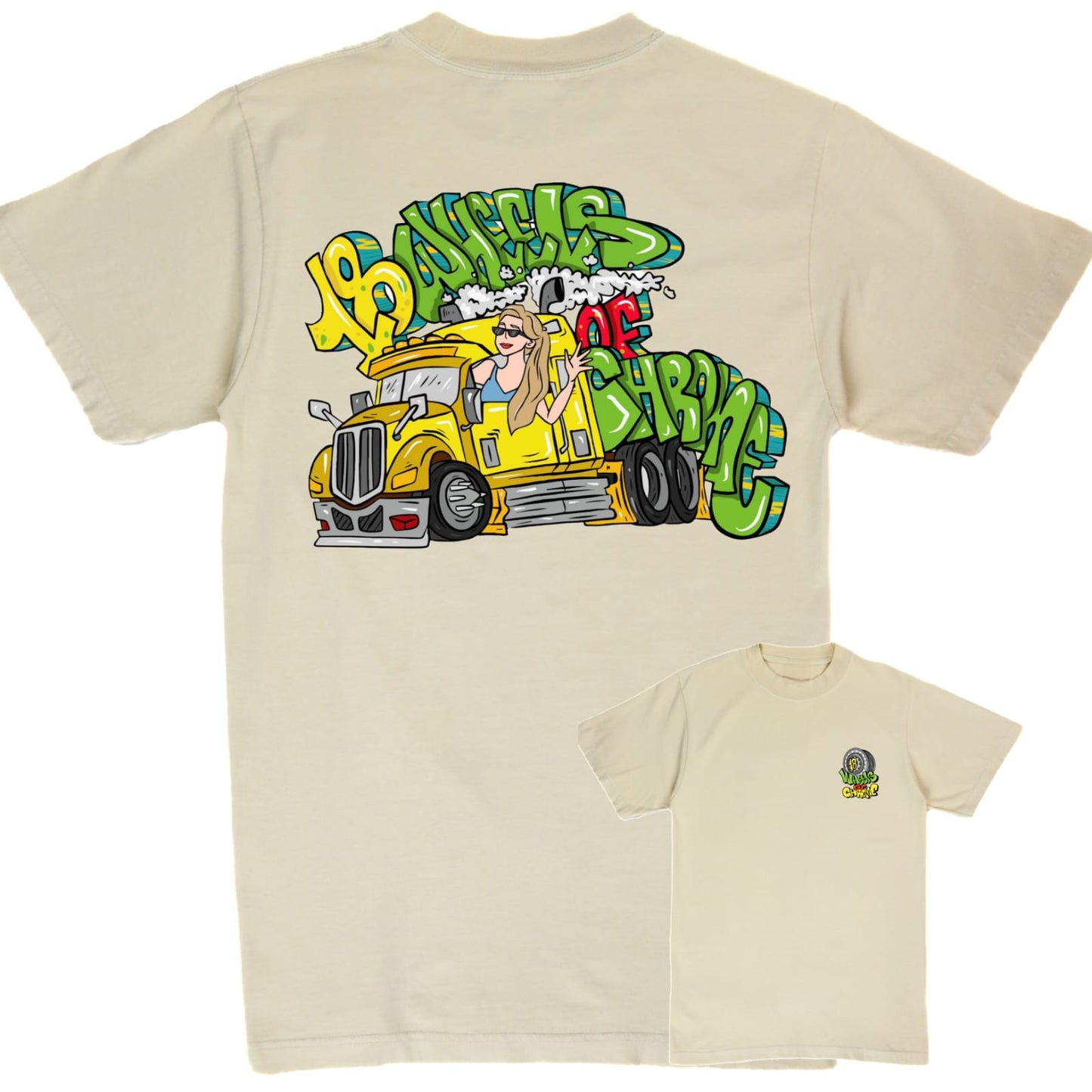 18 WHEELS OF CHROME FEMALE SHIRT LISA