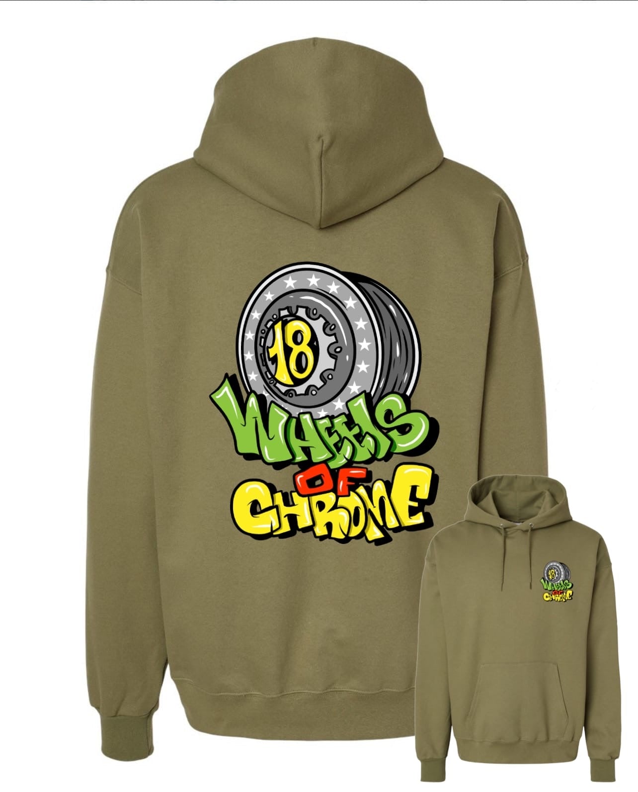 18 Wheels Of Chrome Unisex Hoodies