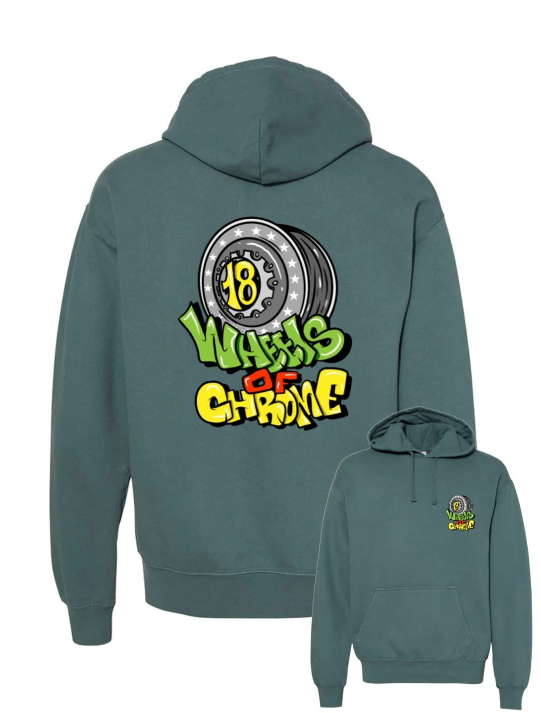 18 Wheels Of Chrome Unisex Hoodies