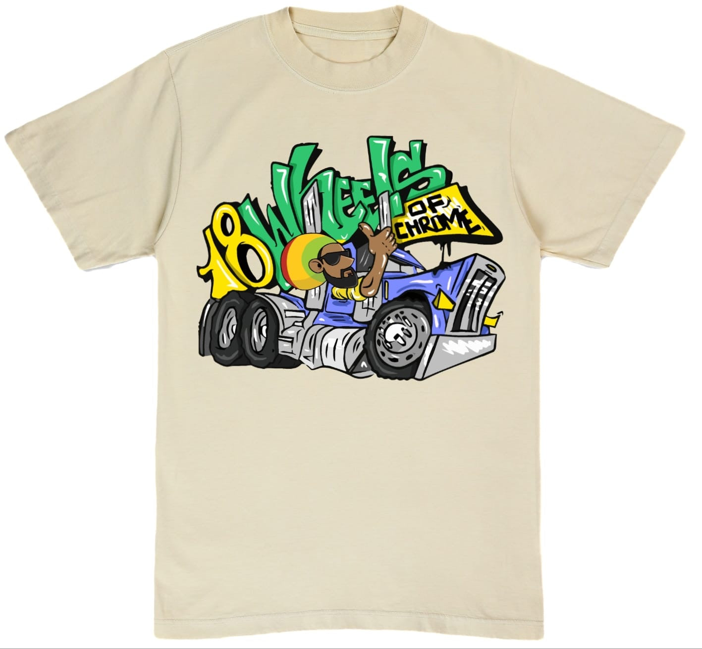 18 Wheels Of Chrome Shirt Rasta