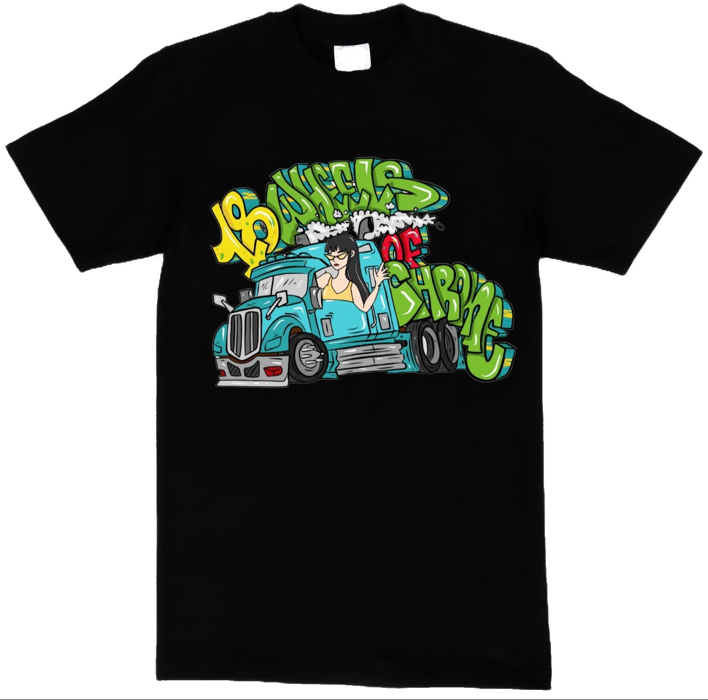 18 WHEELS OF CHROME FEMALE SHIRT SUE